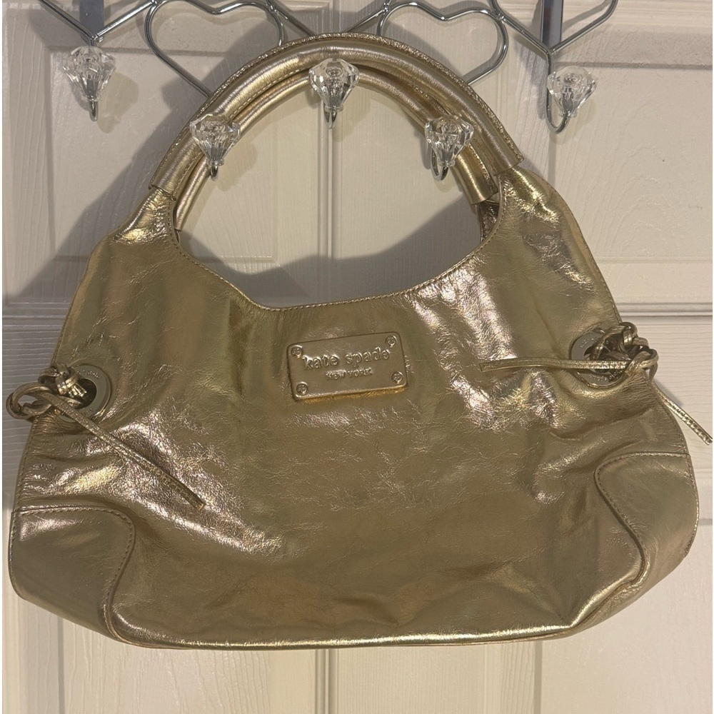 Kate Spade Metallic Gold Hobo Bag